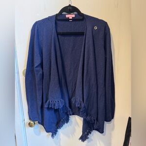 Lilly Pulitzer Navy Blue Cashmere wrap Cardigan